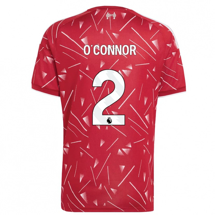 Danxen Homem Camisola Oliver O'connor #2 Branco Vermelho Principal 2026/27 Camisa Brasil