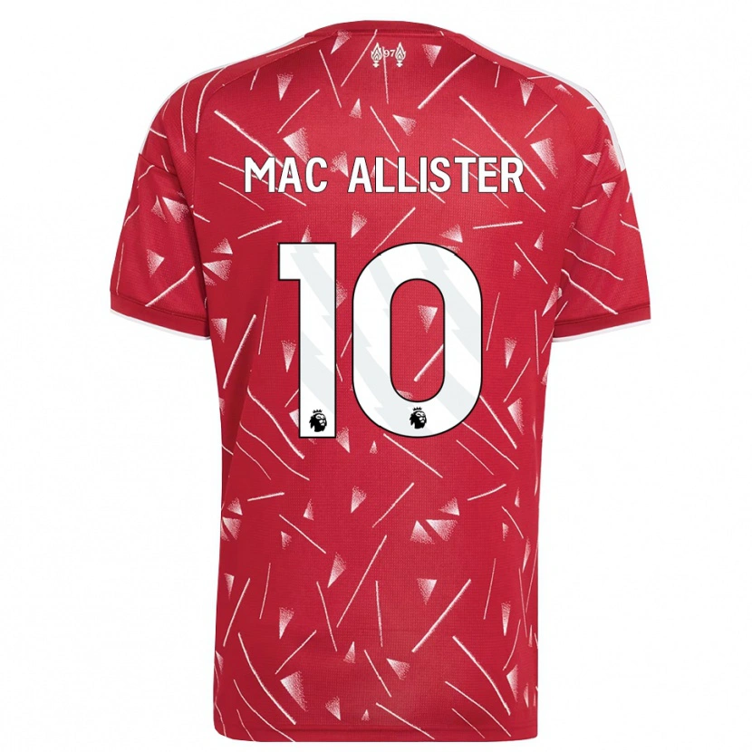 Danxen Homem Camisola Alexis Mac Allister #10 Branco Vermelho Principal 2026/27 Camisa Brasil
