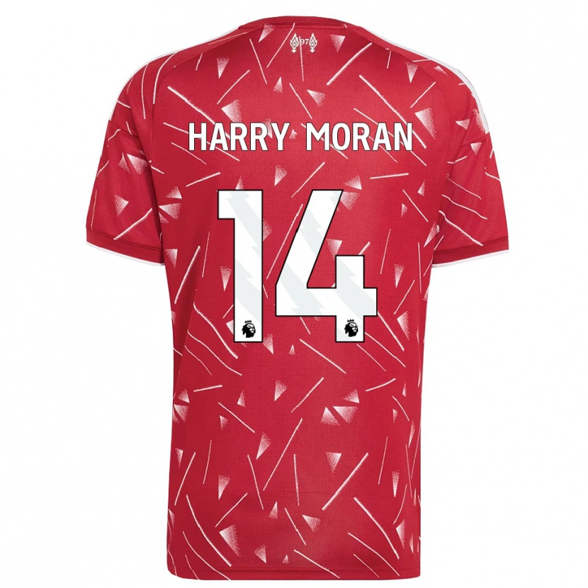 Danxen Homem Camisola Harry Moran #14 Branco Vermelho Principal 2026/27 Camisa Brasil