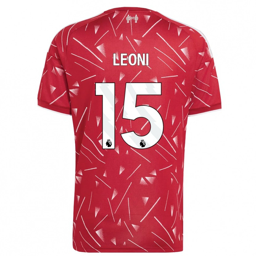 Danxen Homem Camisola Giovanni Leoni #15 Branco Vermelho Principal 2026/27 Camisa Brasil