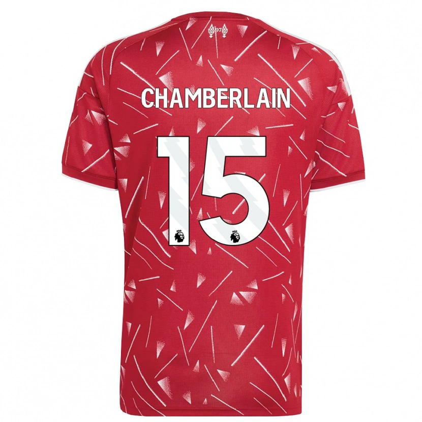 Danxen Homem Camisola Alex Oxlade Chamberlain #15 Branco Vermelho Principal 2026/27 Camisa Brasil