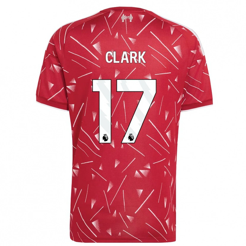 Danxen Homem Camisola Jenna Clark #17 Branco Vermelho Principal 2026/27 Camisa Brasil