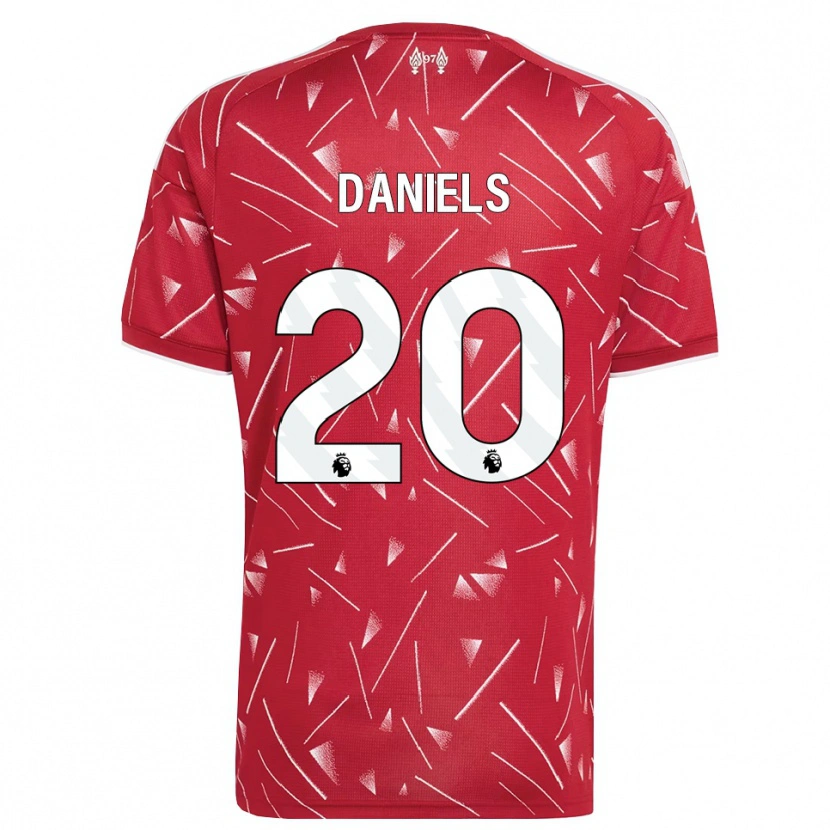 Danxen Homem Camisola Yana Daniels #20 Branco Vermelho Principal 2026/27 Camisa Brasil