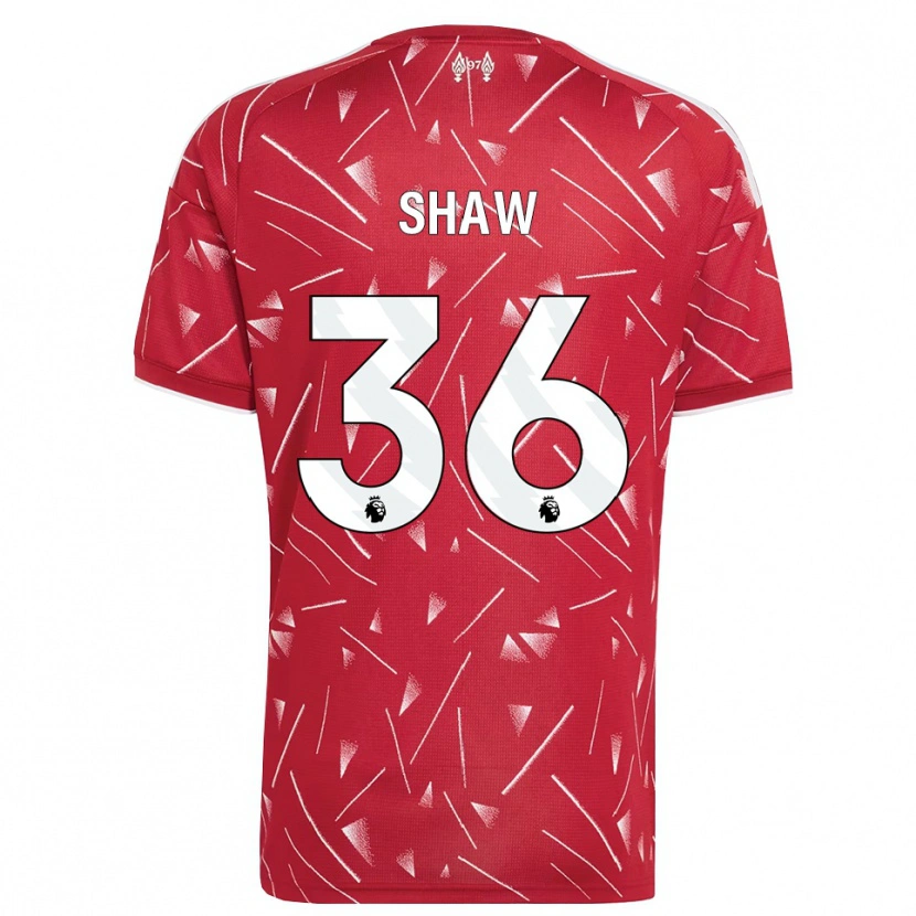 Danxen Homem Camisola Zara Shaw #36 Branco Vermelho Principal 2026/27 Camisa Brasil