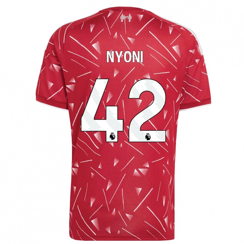 Danxen Homem Camisola Trey Nyoni #42 Branco Vermelho Principal 2026/27 Camisa Brasil