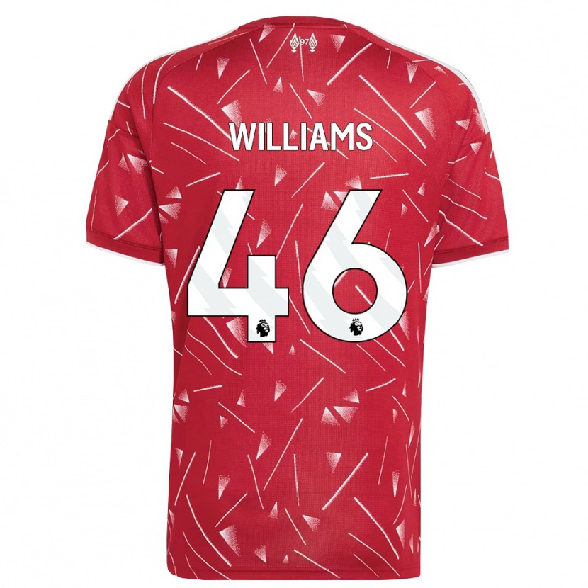 Danxen Homem Camisola Rhys Williams #46 Branco Vermelho Principal 2026/27 Camisa Brasil