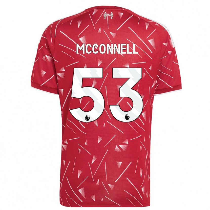 Danxen Homem Camisola James Mcconnell #53 Branco Vermelho Principal 2026/27 Camisa Brasil