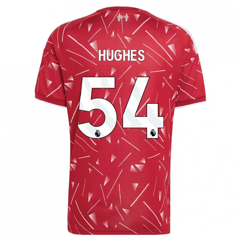 Danxen Homem Camisola Liam Hughes #54 Branco Vermelho Principal 2026/27 Camisa Brasil