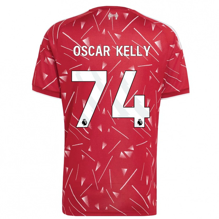 Danxen Homem Camisola Oscar Kelly #74 Branco Vermelho Principal 2026/27 Camisa Brasil