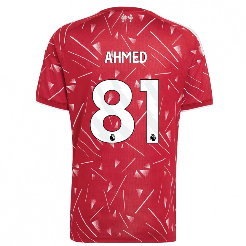 Danxen Homem Camisola Karim Ahmed #81 Branco Vermelho Principal 2026/27 Camisa Brasil