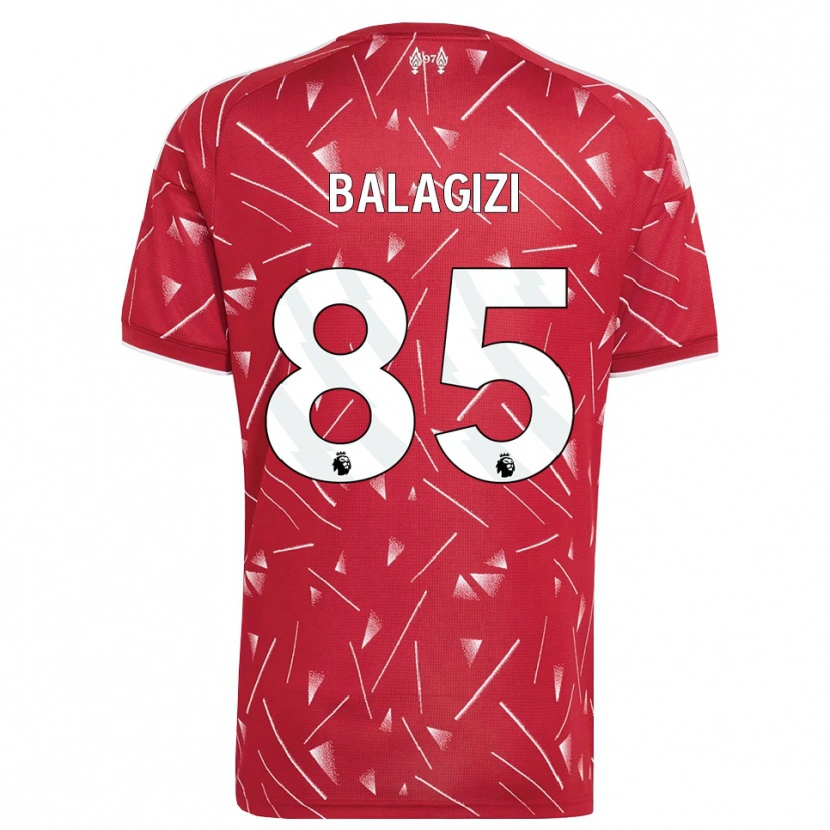 Danxen Homem Camisola James Balagizi #85 Branco Vermelho Principal 2026/27 Camisa Brasil