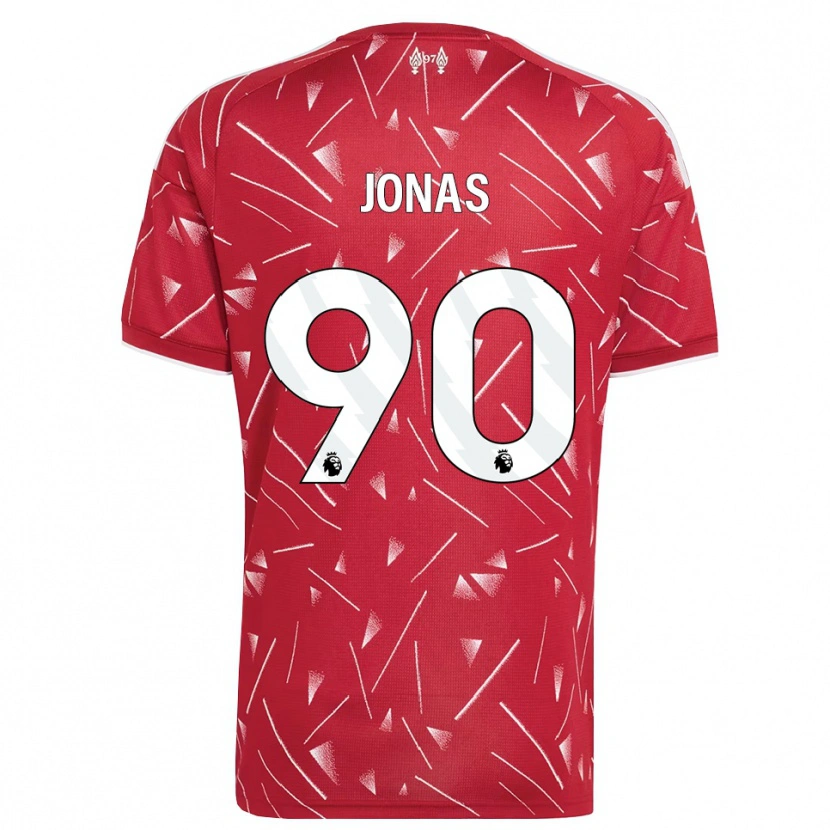 Danxen Homem Camisola Lee Jonas #90 Branco Vermelho Principal 2026/27 Camisa Brasil