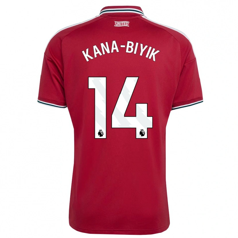Danxen Homem Camisola Enzo Kana-Biyik #14 Vermelho Amarelo Branco Principal 2026/27 Camisa Brasil