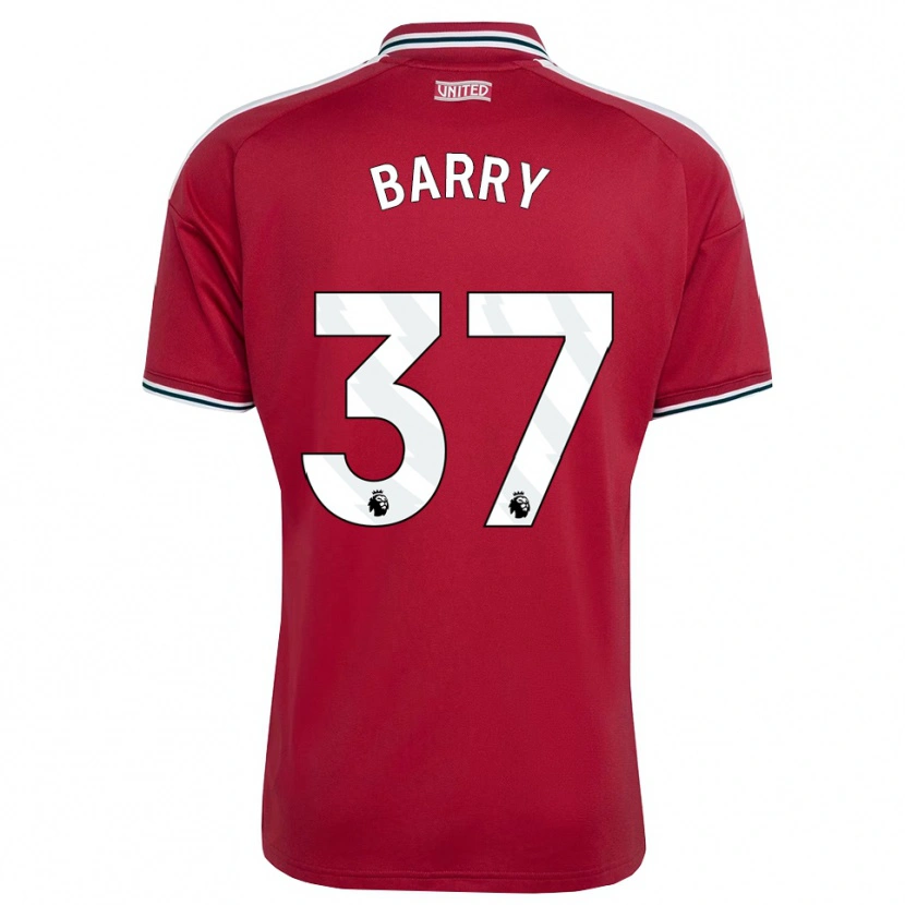 Danxen Homem Camisola Keira Barry #37 Vermelho Amarelo Branco Principal 2026/27 Camisa Brasil