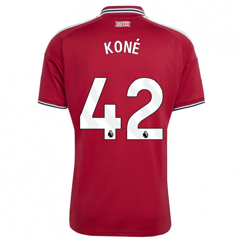 Danxen Homem Camisola Sékou Koné #42 Vermelho Amarelo Branco Principal 2026/27 Camisa Brasil