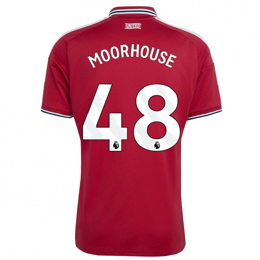 Danxen Homem Camisola Jack Moorhouse #48 Vermelho Amarelo Branco Principal 2026/27 Camisa Brasil