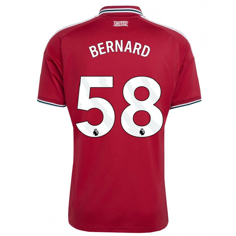 Danxen Homem Camisola Bernard #58 Vermelho Amarelo Branco Principal 2026/27 Camisa Brasil