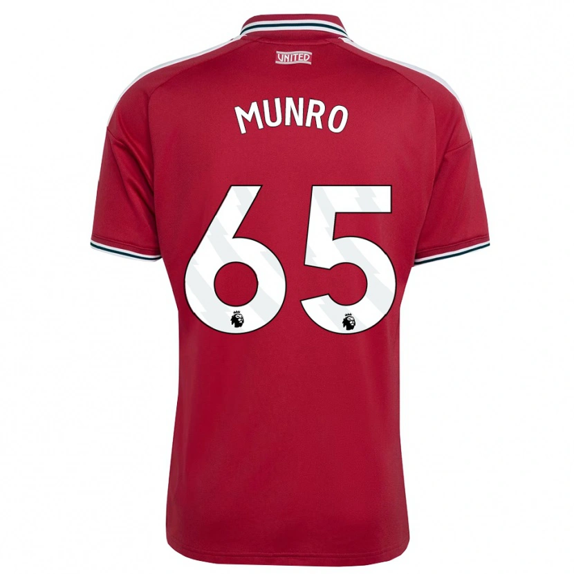 Danxen Homem Camisola Reece Munro #65 Vermelho Amarelo Branco Principal 2026/27 Camisa Brasil