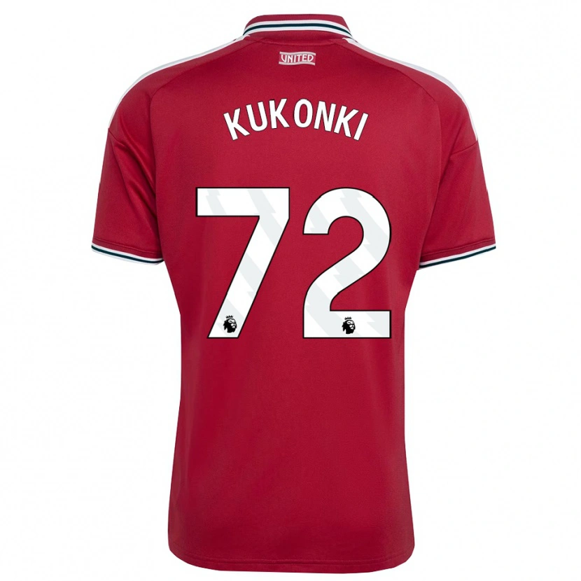 Danxen Homem Camisola Godwill Kukonki #72 Vermelho Amarelo Branco Principal 2026/27 Camisa Brasil