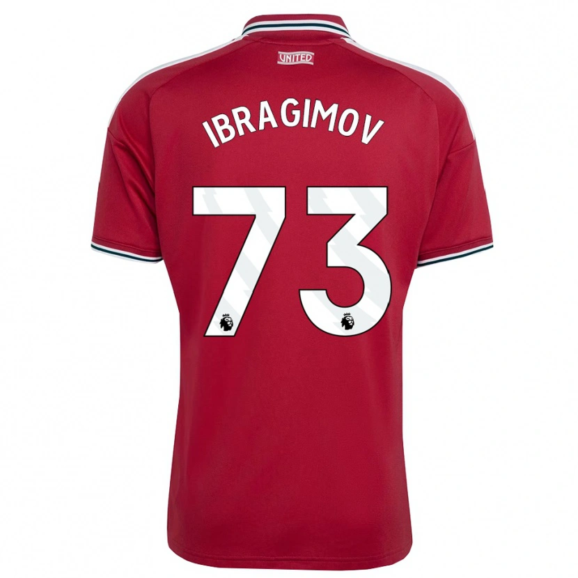 Danxen Homem Camisola Amir Ibragimov #73 Vermelho Amarelo Branco Principal 2026/27 Camisa Brasil