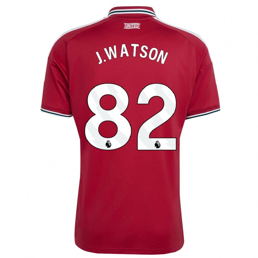 Danxen Homem Camisola Jacob Watson #82 Vermelho Amarelo Branco Principal 2026/27 Camisa Brasil