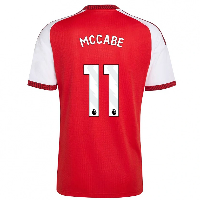 Danxen Homem Camisola Katie Mccabe #11 Vermelho Branco Preto Principal 2026/27 Camisa Brasil