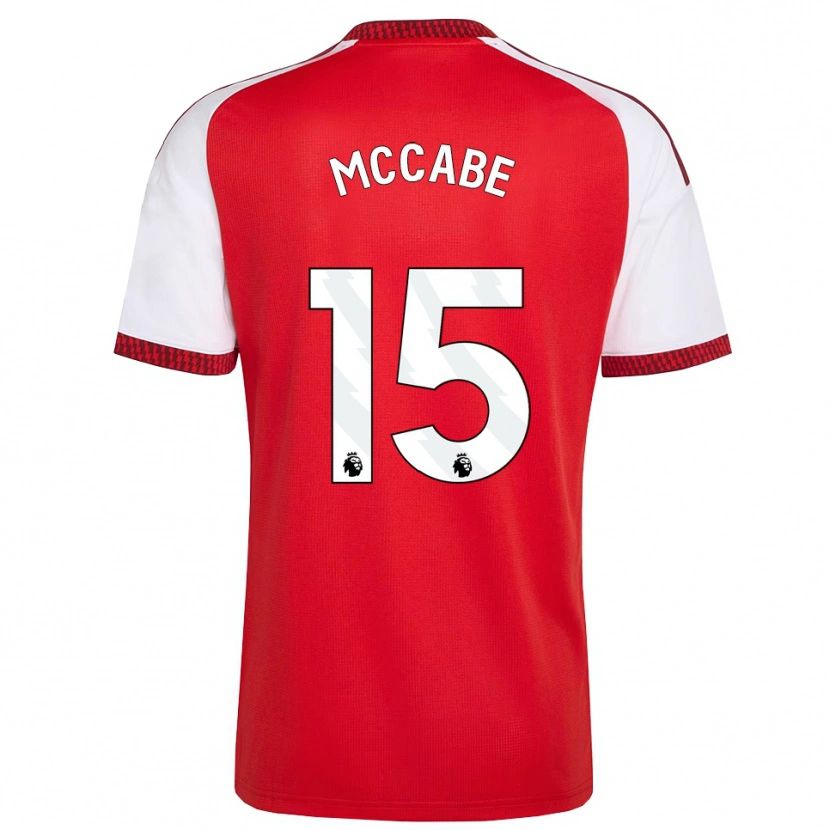 Danxen Homem Camisola Katie Mccabe #15 Vermelho Branco Preto Principal 2026/27 Camisa Brasil