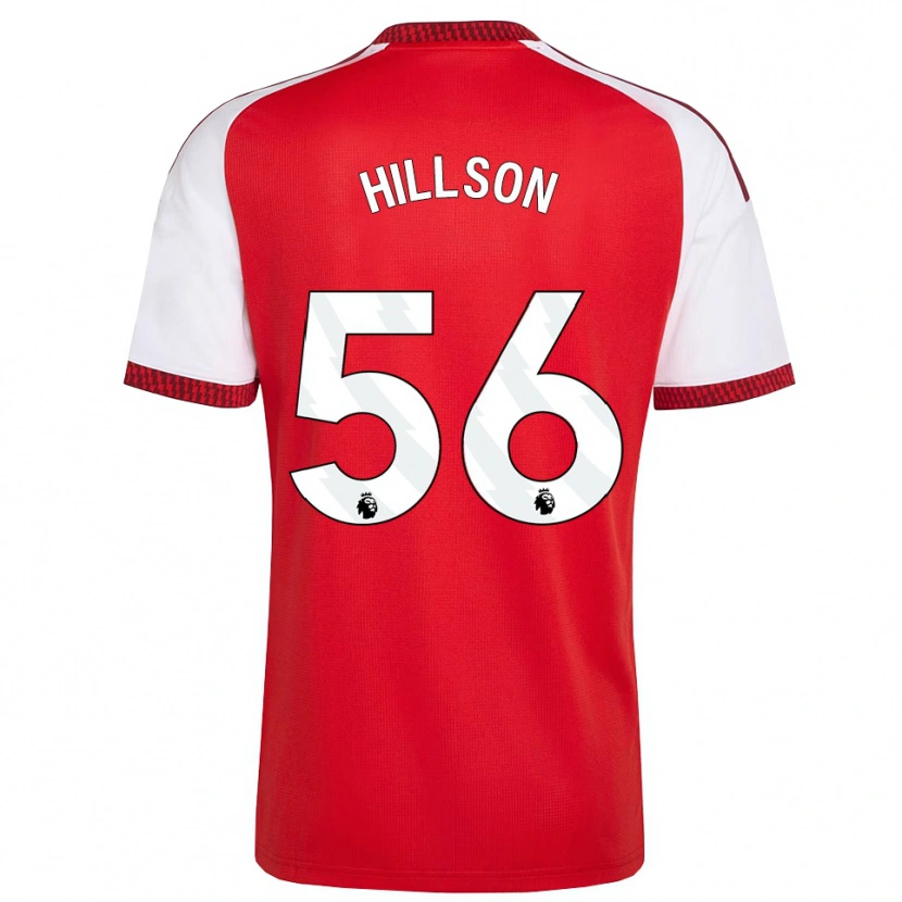 Danxen Homem Camisola James Hillson #56 Vermelho Branco Preto Principal 2026/27 Camisa Brasil