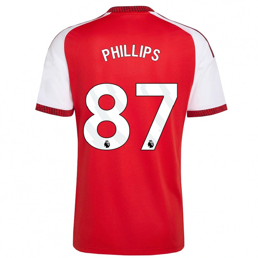 Danxen Homem Camisola Bowen Phillips #87 Vermelho Branco Preto Principal 2026/27 Camisa Brasil