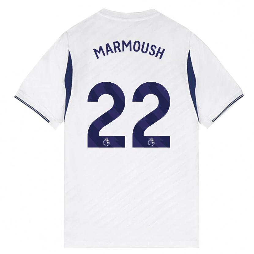 Danxen Homem Camisola Omar Marmoush #22 Branco Vermelho Roxo Principal 2026/27 Camisa Brasil
