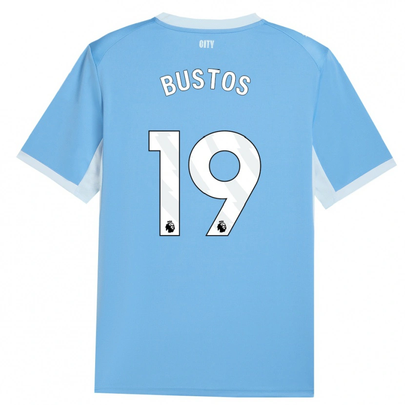Danxen Homem Camisola Nahuel Bustos #19 Lightskyblue Branco Principal 2026/27 Camisa Brasil