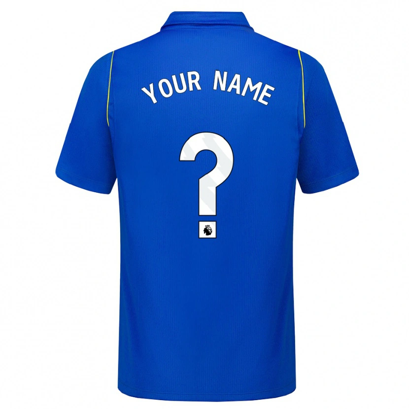 Danxen Homem Camisola Seu Nome #0 Azul Amarelo Principal 2026/27 Camisa Brasil