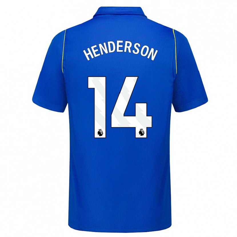 Danxen Homem Camisola Jordan Henderson #14 Azul Amarelo Principal 2026/27 Camisa Brasil