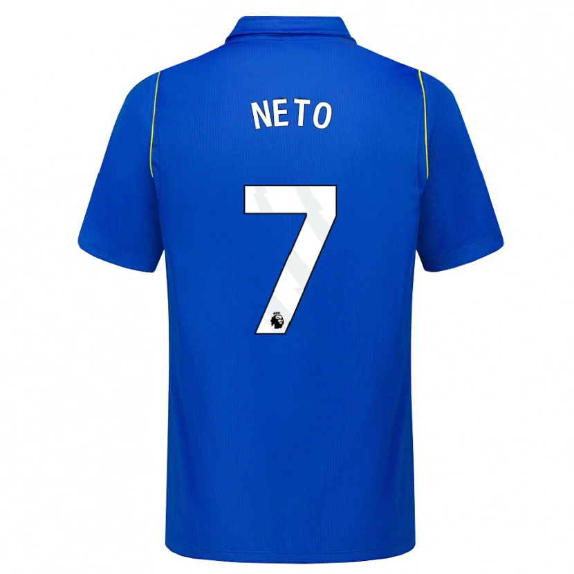 Danxen Homem Camisola Pedro Neto #7 Azul Amarelo Principal 2026/27 Camisa Brasil