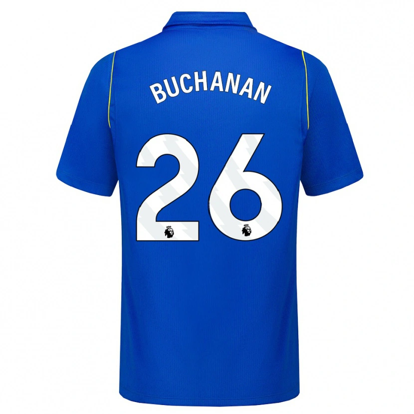 Danxen Homem Camisola Kadeisha Buchanan #26 Azul Amarelo Principal 2026/27 Camisa Brasil