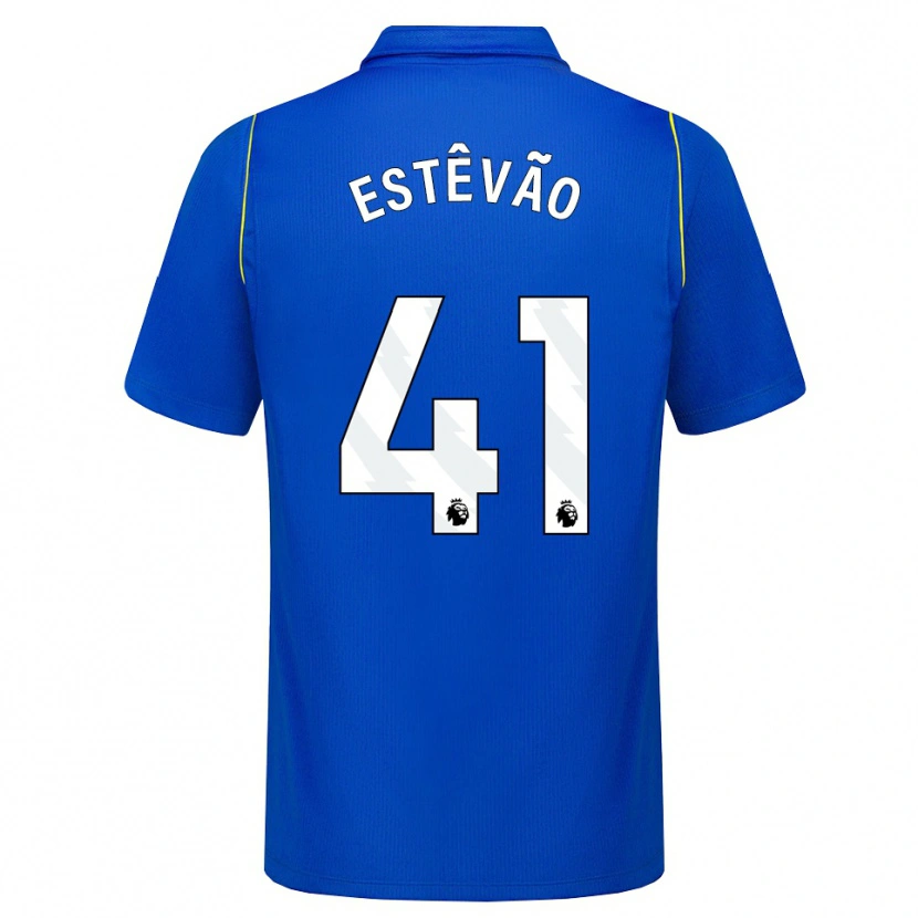 Danxen Homem Camisola Estêvão Willian Almeida De Oliveira Gonçalves #41 Azul Amarelo Principal 2026/27 Camisa Brasil