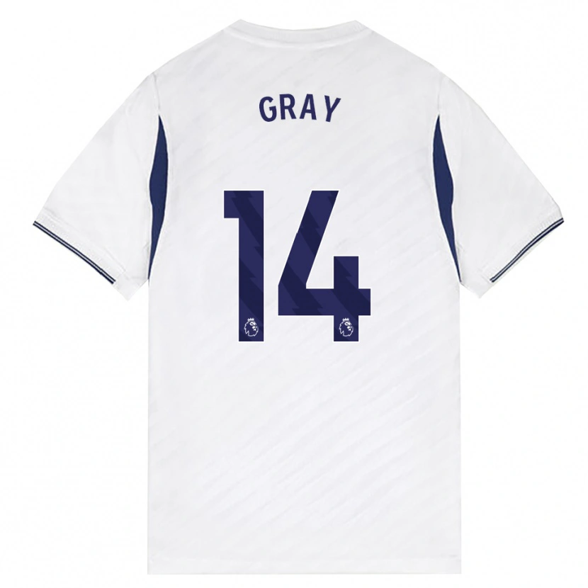 Danxen Homem Camisola Archie Gray #14 Branco Vermelho Roxo Principal 2026/27 Camisa Brasil