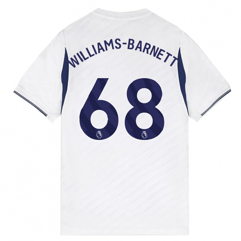 Danxen Homem Camisola Luca Williams-Barnett #68 Branco Vermelho Roxo Principal 2026/27 Camisa Brasil