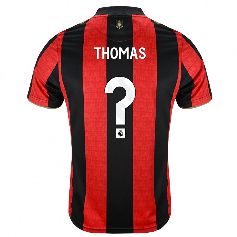 Danxen Homem Camisola Alfie Thomas #0 Goldenrod Vermelho Preto Principal 2026/27 Camisa Brasil