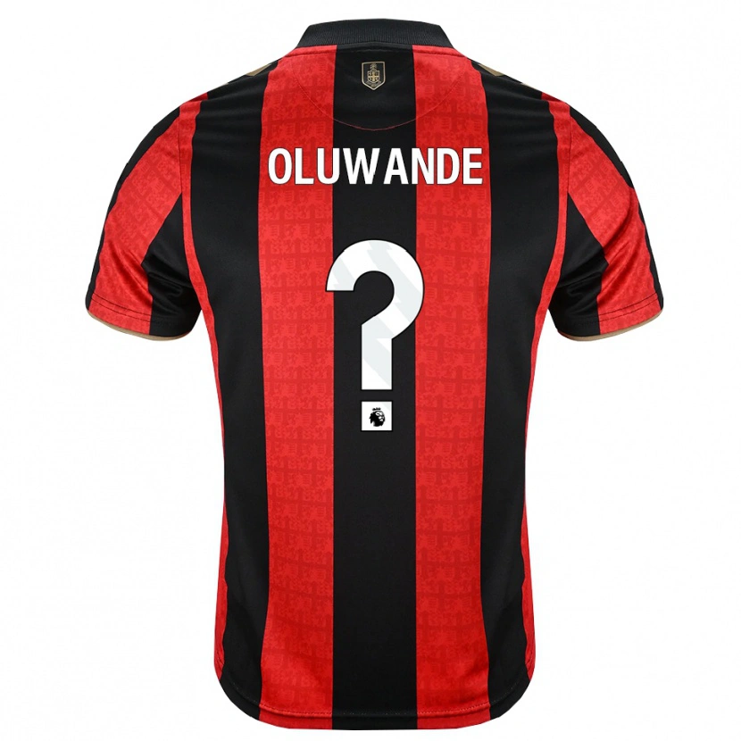 Danxen Homem Camisola Adrian Oluwande #0 Goldenrod Vermelho Preto Principal 2026/27 Camisa Brasil