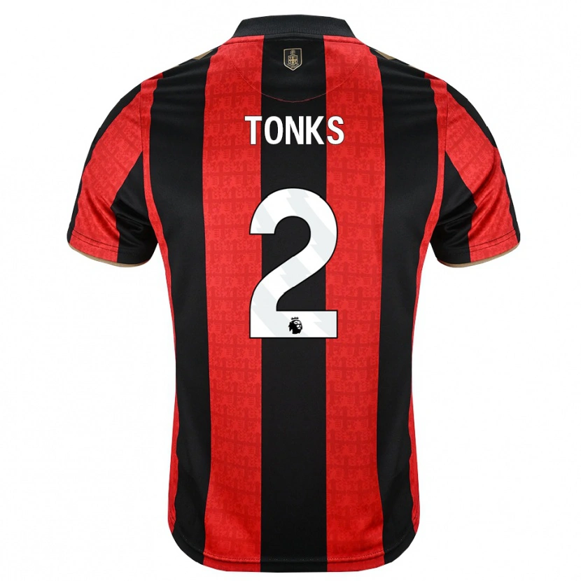 Danxen Homem Camisola Finn Tonks #2 Goldenrod Vermelho Preto Principal 2026/27 Camisa Brasil