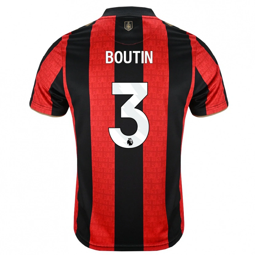 Danxen Homem Camisola Noa Boutin #3 Goldenrod Vermelho Preto Principal 2026/27 Camisa Brasil