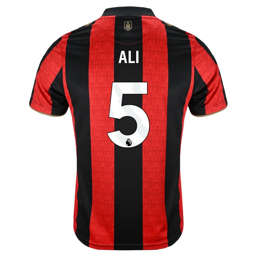 Danxen Homem Camisola Ameer Ali #5 Goldenrod Vermelho Preto Principal 2026/27 Camisa Brasil