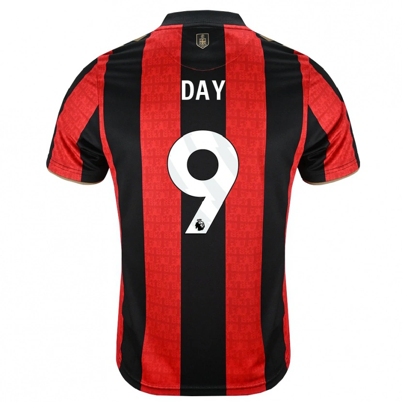 Danxen Homem Camisola Jonny Day #9 Goldenrod Vermelho Preto Principal 2026/27 Camisa Brasil