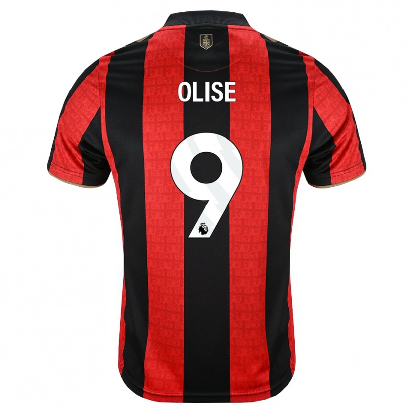 Danxen Homem Camisola Josh Hamilton-Olise #9 Goldenrod Vermelho Preto Principal 2026/27 Camisa Brasil
