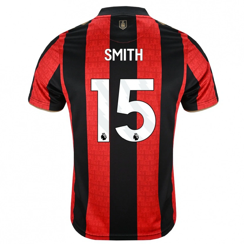 Danxen Homem Camisola Adam Smith #15 Goldenrod Vermelho Preto Principal 2026/27 Camisa Brasil