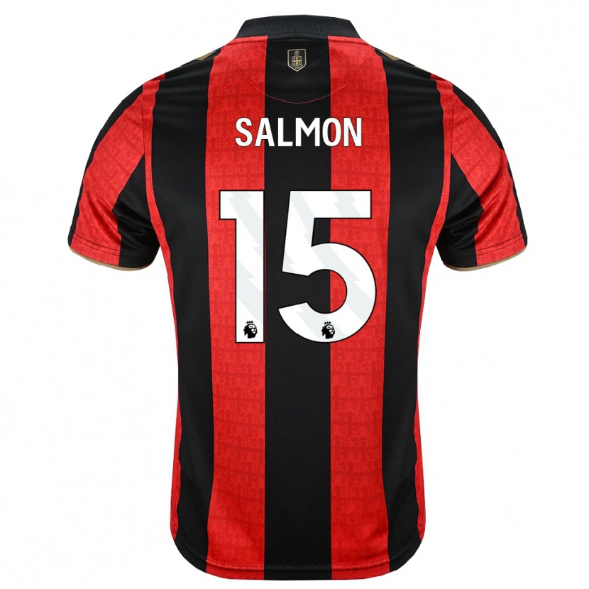 Danxen Homem Camisola Josh Salmon #15 Goldenrod Vermelho Preto Principal 2026/27 Camisa Brasil