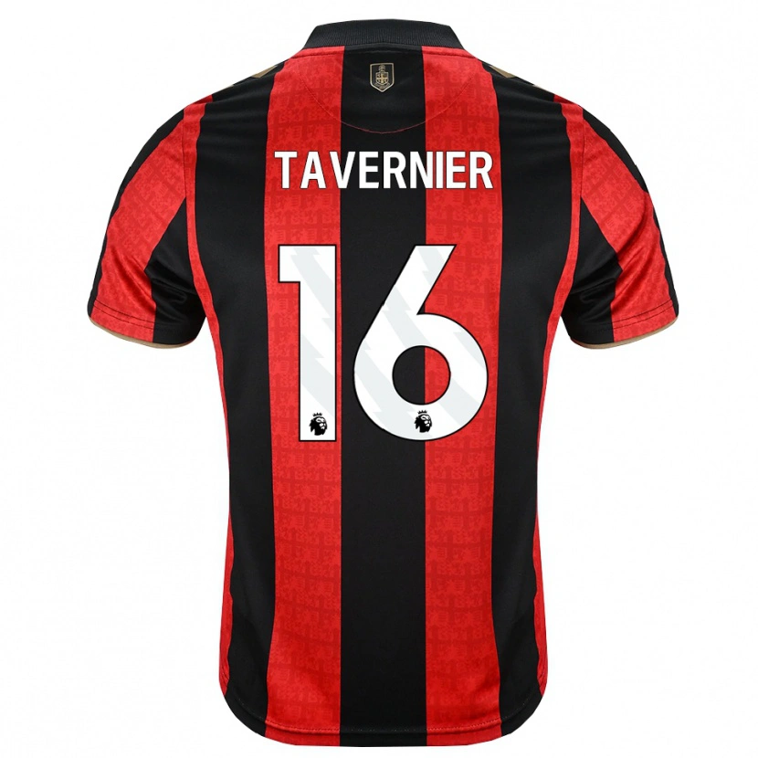 Danxen Homem Camisola Marcus Tavernier #16 Goldenrod Vermelho Preto Principal 2026/27 Camisa Brasil