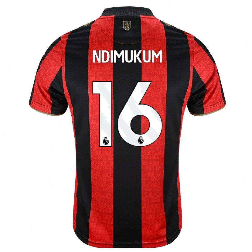 Danxen Homem Camisola Dane Ndimukum #16 Goldenrod Vermelho Preto Principal 2026/27 Camisa Brasil