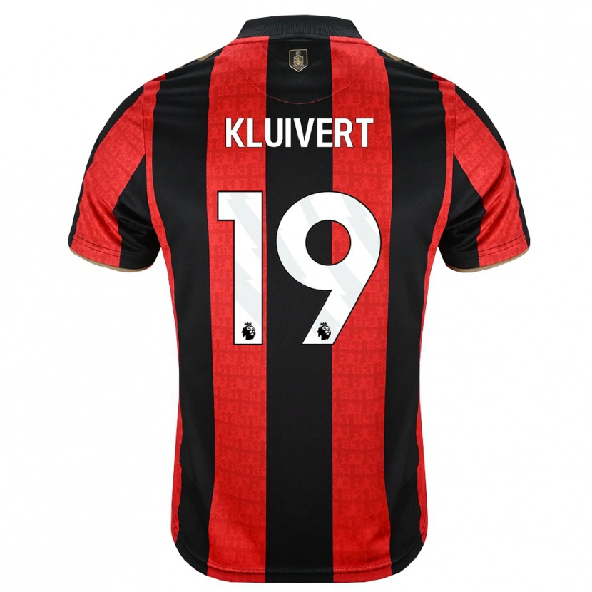 Danxen Homem Camisola Justin Kluivert #19 Goldenrod Vermelho Preto Principal 2026/27 Camisa Brasil